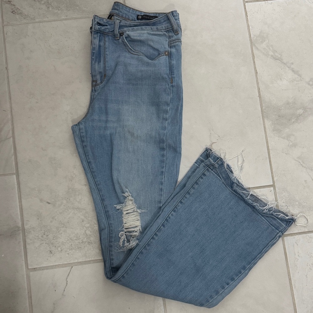 House of Harlow 1960 high rise stretch flare